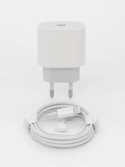Блок питания с кабелем Type-C - Lightning для iPhone, 20W, с быстрой зарядкой!