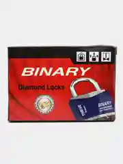 Зеленый замок навесной влагозащищенный с защитой от отмычек Binary, 40 - 70 мм