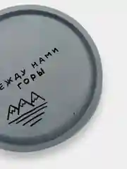 Голубой круглые подносы для свечей и украшений, декор из гипса