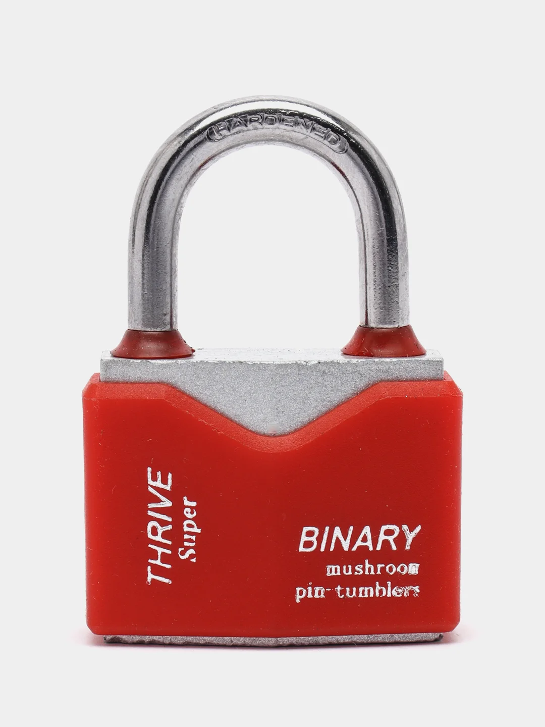 Красный замок навесной влагозащищенный с защитой от отмычек Binary, 40 - 70 мм