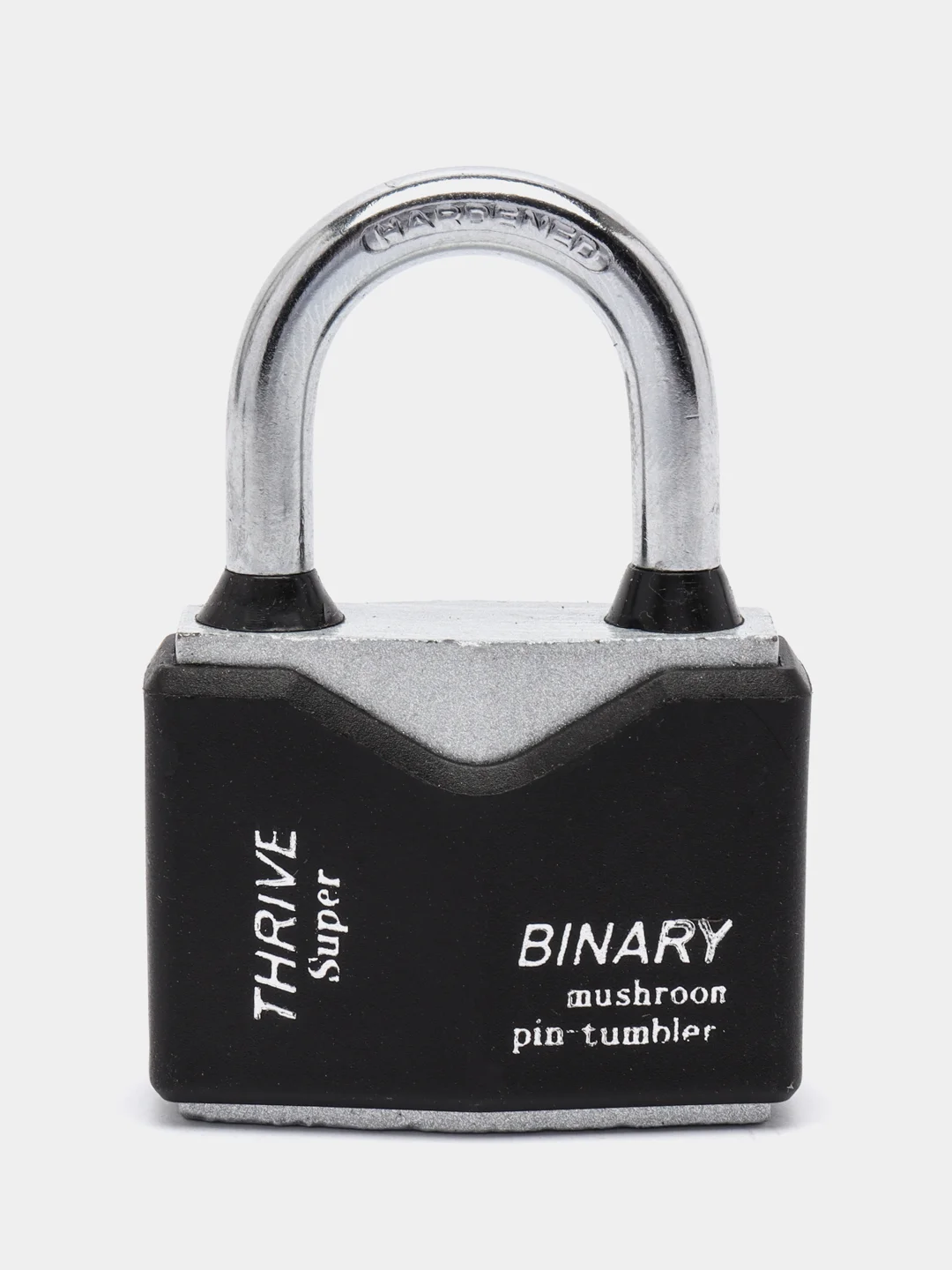 Черный замок навесной влагозащищенный с защитой от отмычек Binary, 40 - 70 мм