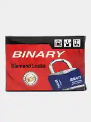 Черный замок навесной влагозащищенный с защитой от отмычек Binary, 40 - 70 мм