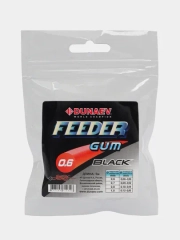 Фидерная резина Dunaev FEEDER Gum ,цвет Чёрный/Прозрачный, Фидергам для фидера, леска
