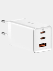 Сетевое зарядное устройство Baseus CCGP120202, 65W, Gan5