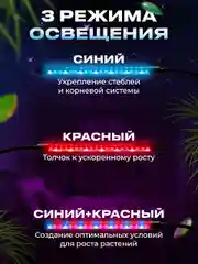 Фитолампа для растений и рассады Ocean of Light, светодиодная, 4 лампы