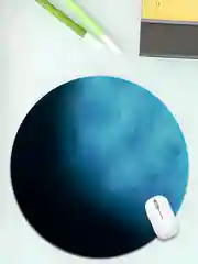 Лазурный круглый коврик для мыши в виде планеты