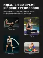 Черный ролик массажный Shark Fit, валик для спины мфр, 30 см