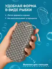 Розовый губка пилинг для тела REVOLUT, мягкая мочалка скрабер для пилинга
