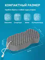 Розовый губка пилинг для тела REVOLUT, мягкая мочалка скрабер для пилинга