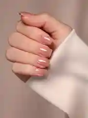 Золотой топ для ногтей глянцевый с поталью