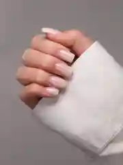 Ледяной топ для ногтей глянцевый с поталью