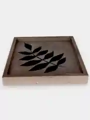 Конфетный квадратный поднос-подставка для свечей и всяких мелочей. Декор для дома из гипса. Гипсовое