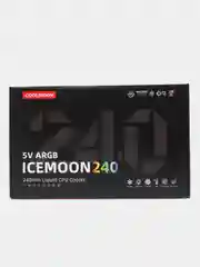 Водяное охлаждение с подсветкой для процессора Coolmoon 240 ARGB. Черный