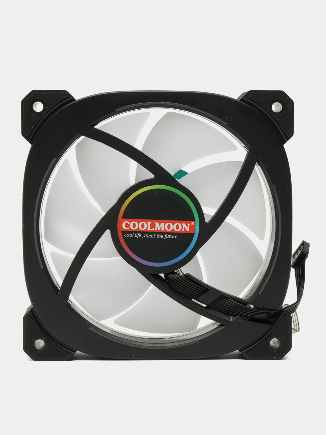 Система водяного охлаждения процессора Coolmoon ARGB 240 с датчиком температуры. Черный