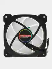 Система водяного охлаждения процессора Coolmoon ARGB 240 с датчиком температуры. Черный