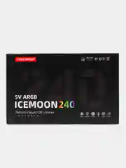 Система водяного охлаждения процессора Coolmoon ARGB 240 с датчиком температуры. Черный