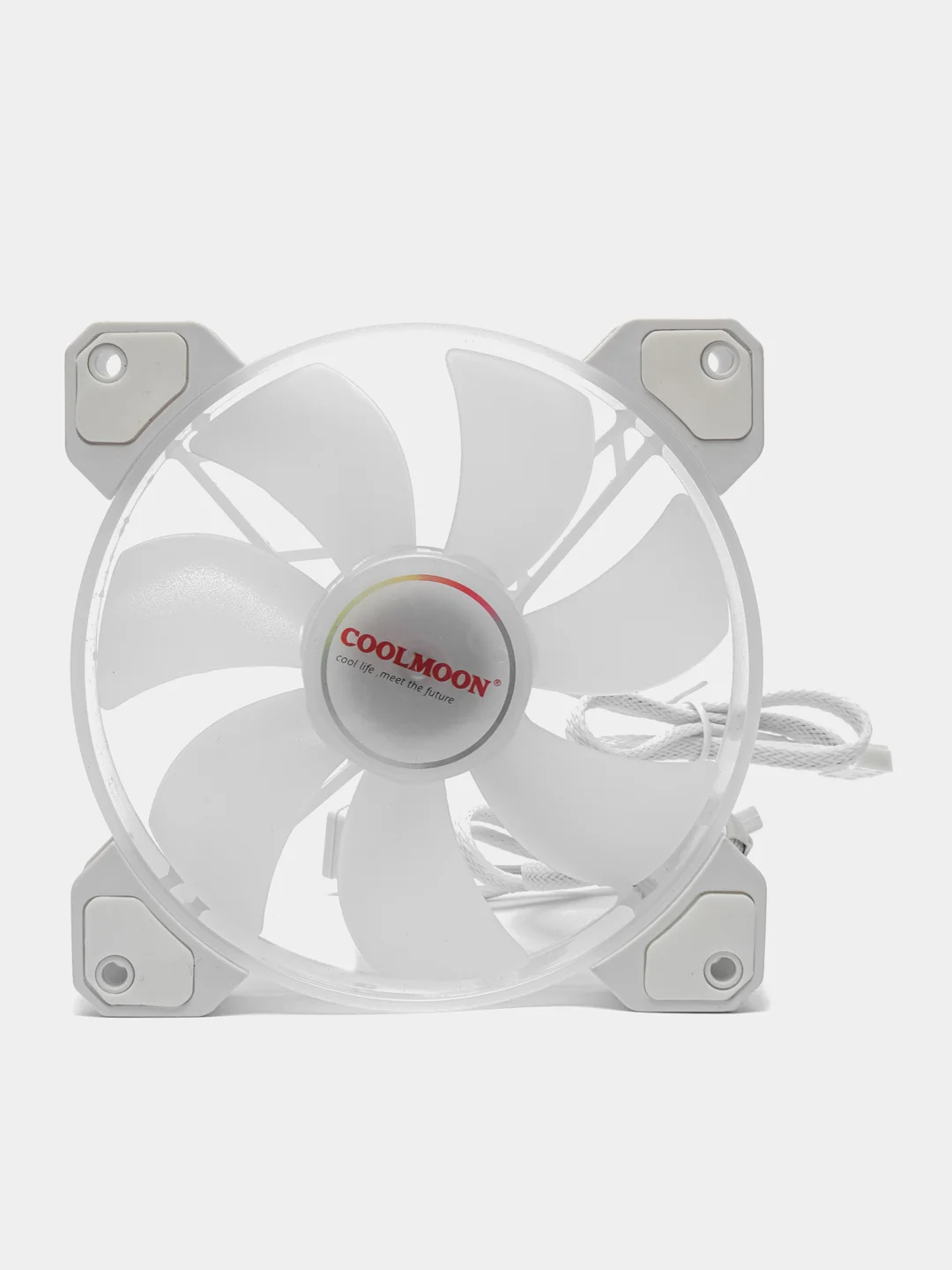 Водяное охлаждение с подсветкой для процессора Coolmoon 240 ARGB. Белый