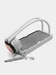 Водяное охлаждение с подсветкой для процессора Coolmoon 240 ARGB. Белый