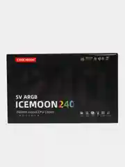 Водяное охлаждение с подсветкой для процессора Coolmoon 240 ARGB. Белый