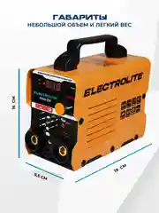 Сварочный инверторный аппарат ELECTROLITE MMA-210 (210А, 140-250 В, 4 мм электрод,ДИСПЛЕЙ)