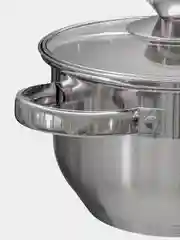 Набор кастрюль из нержавеющей стали AQRA - 2,1 л, 2,9 л, 3,9 л, 6,2 л