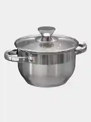 Набор кастрюль из нержавеющей стали AQRA - 2,1 л, 2,9 л, 3,9 л