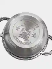 Набор кастрюль из нержавеющей стали AQRA - 2,1 л, 2,9 л, 3,9 л