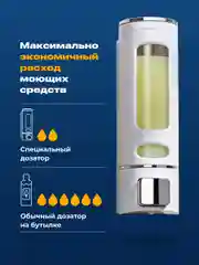 Белый дозатор для жидкого мыла настенный Birdhouse, диспенсер для мыла