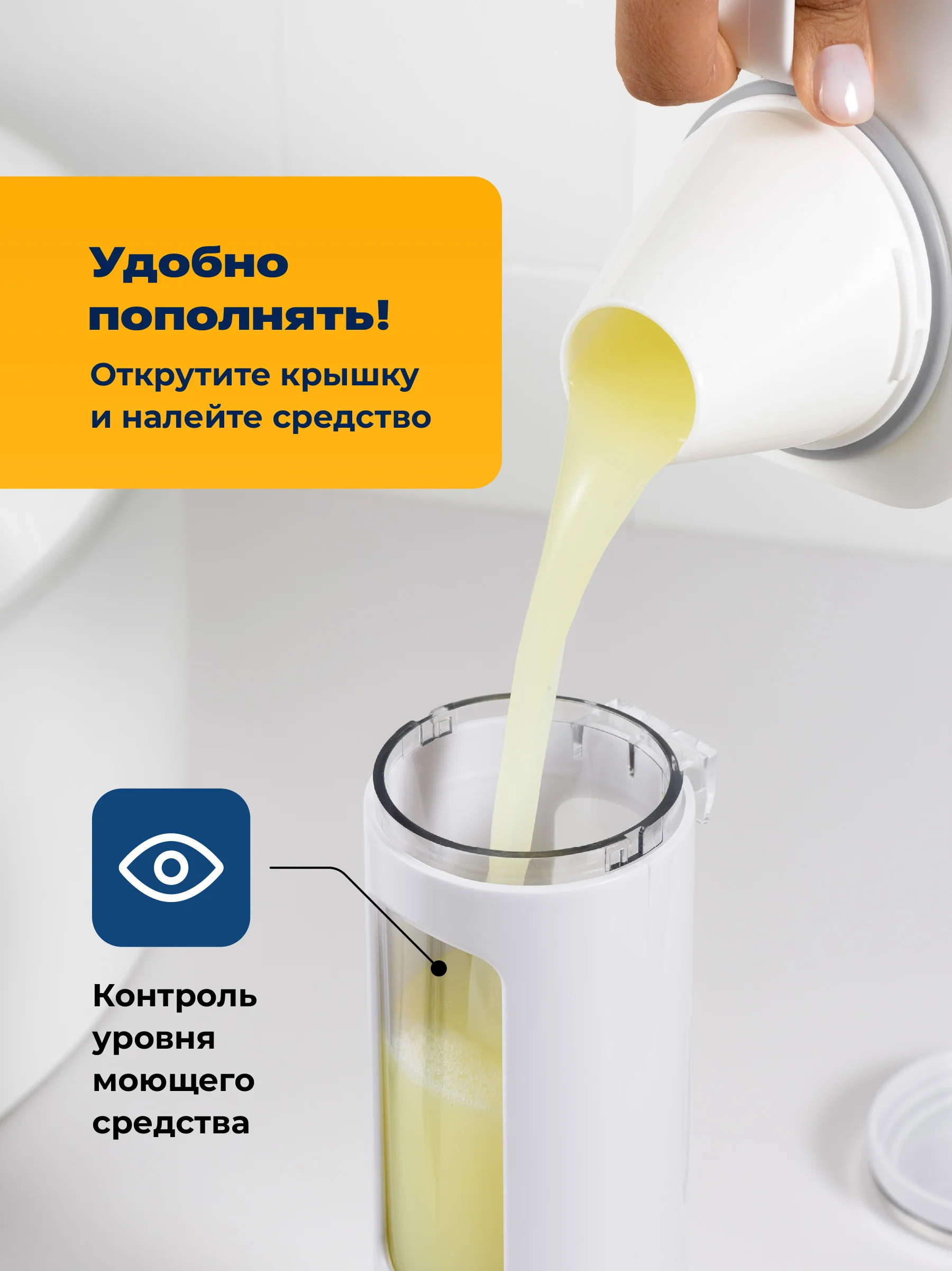 Белый дозатор для жидкого мыла настенный Birdhouse, диспенсер для мыла
