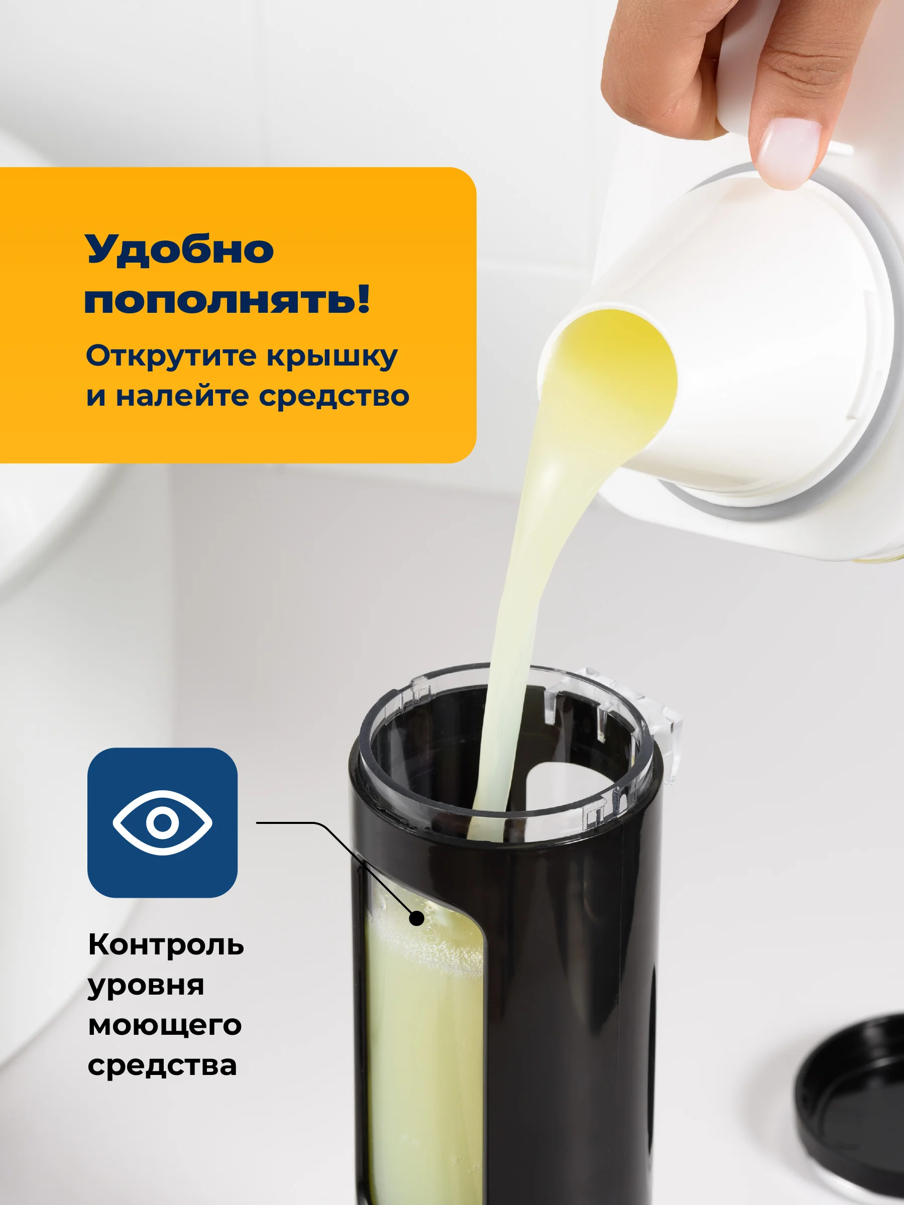 Белый дозатор для жидкого мыла настенный Birdhouse, диспенсер для мыла
