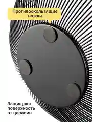 Черный фруктовница Shiny Kitchen, ваза для фруктов металлическая