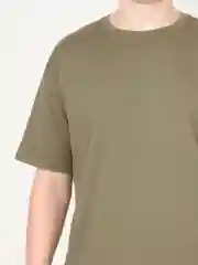 Зелёный хаки мужская футболка базовая