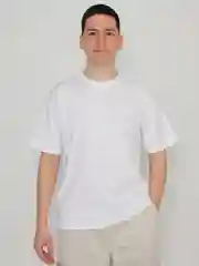 Белый мужская футболка базовая