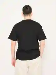 Черный мужская футболка базовая