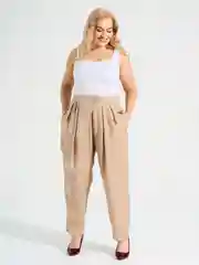 Бежевый брюки женские DIMMA fashion studio "Лео"