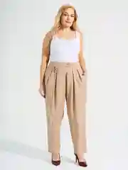 Бежевый брюки женские DIMMA fashion studio "Лео"