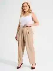 Бежевый брюки женские DIMMA fashion studio "Лео"