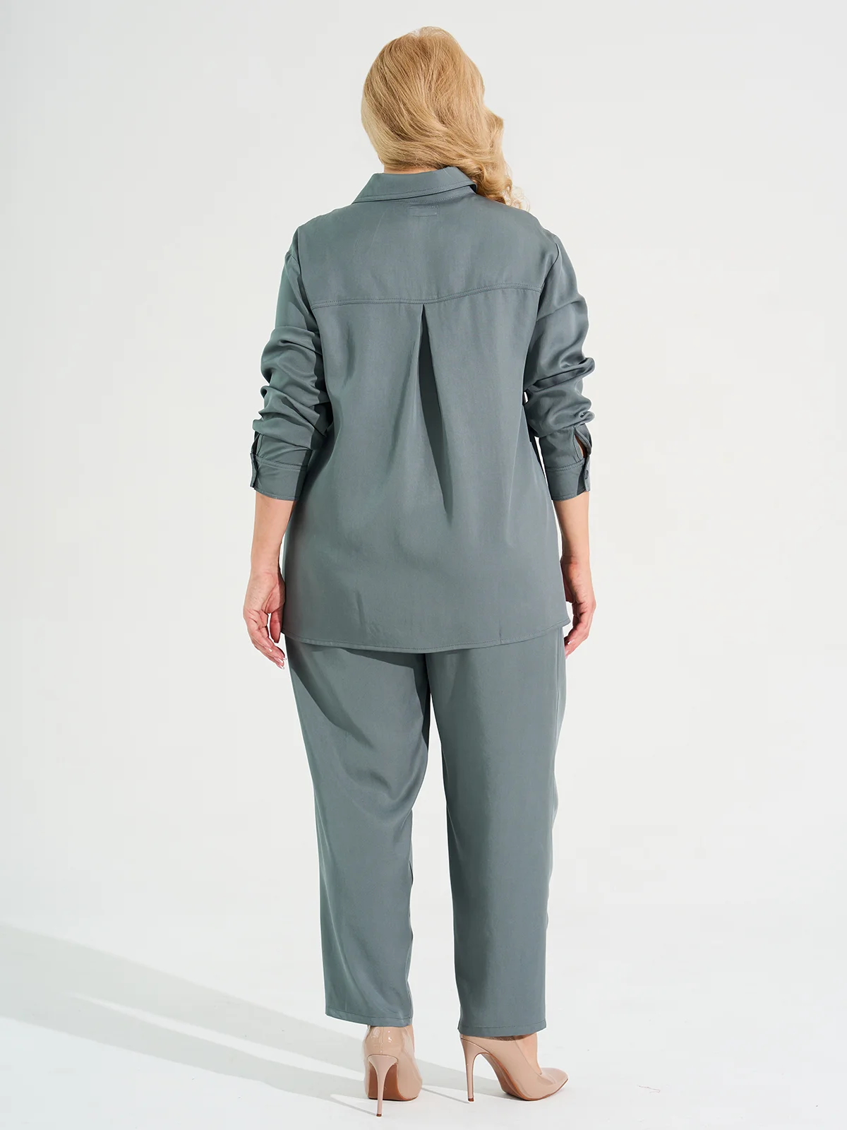 Бирюзовый брюки женские DIMMA fashion studio "Лео"