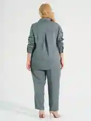 Бирюзовый брюки женские DIMMA fashion studio "Лео"