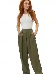 Хаки брюки женские DIMMA fashion studio "Лео"
