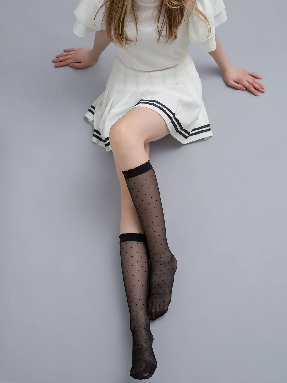 Черный гольфы детские Giulia KG1 FASHION PA 02