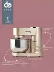 Миксер планетарный Domfy DSC-KM301, золотистый