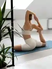 Голубой коврик для йоги Hamsa Yoga, коврик для фитнеса, нескользящий