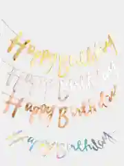 Розовый гирлянда, растяжка на Happy Birthday, день рождения, праздник