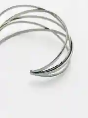 Серебряный браслет на руку женский, металлический, браслет безразмерный