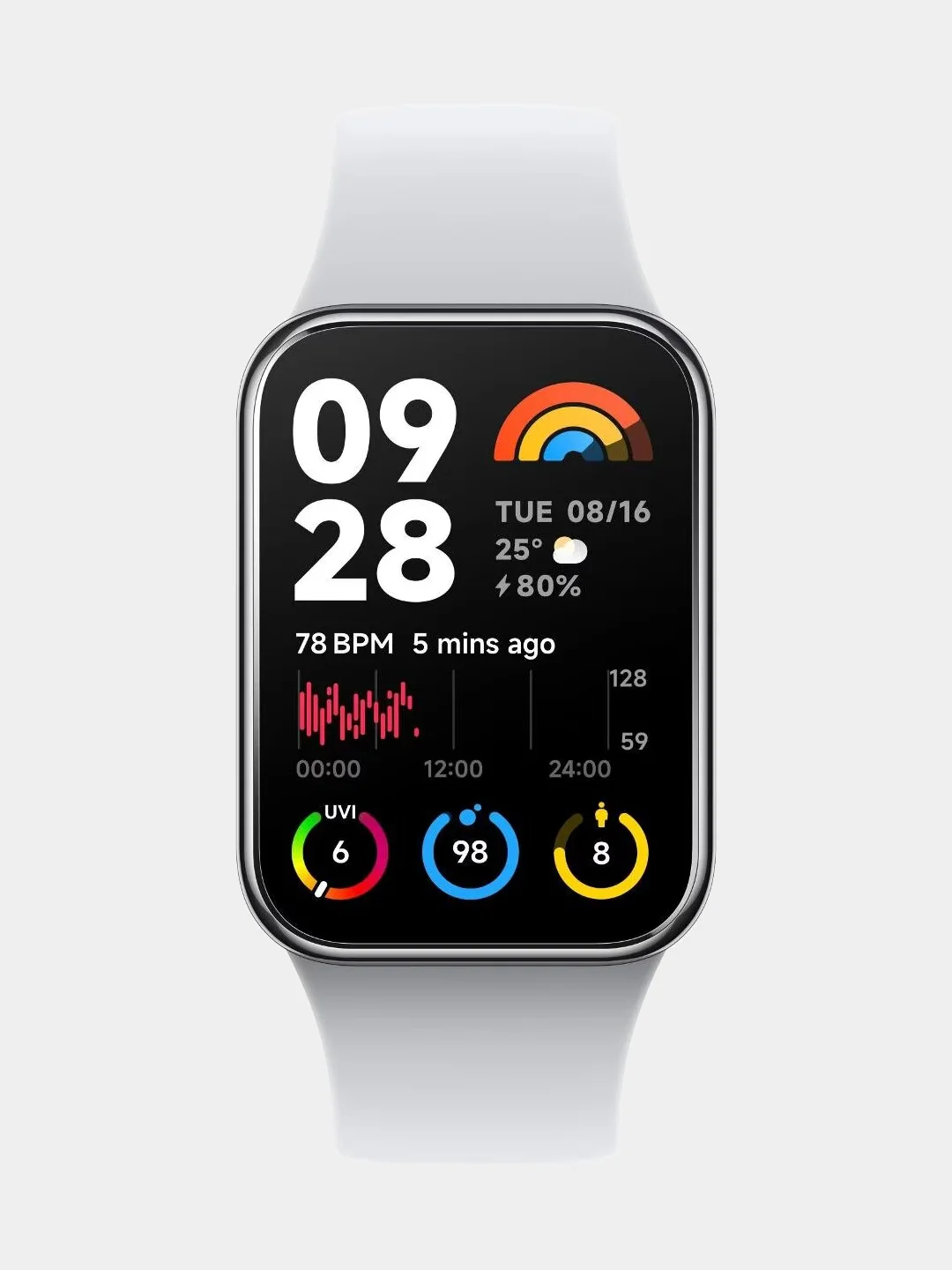 Серый фитнес-браслет Xiaomi Smart Band 8 Pro M2333B1