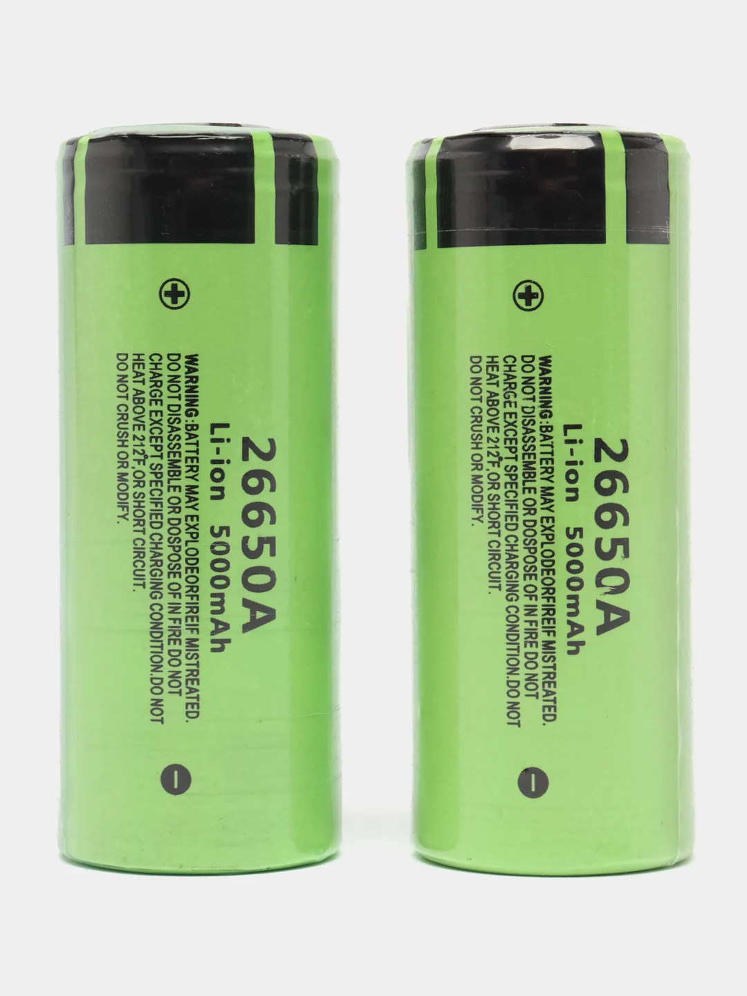 Зеленый аккумулятор 26650 li-ion, 5000 мАч
