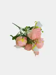 Розовый искуственные цветы "Пионы", букет пионов, красные, желтые, розовые, сиреневые