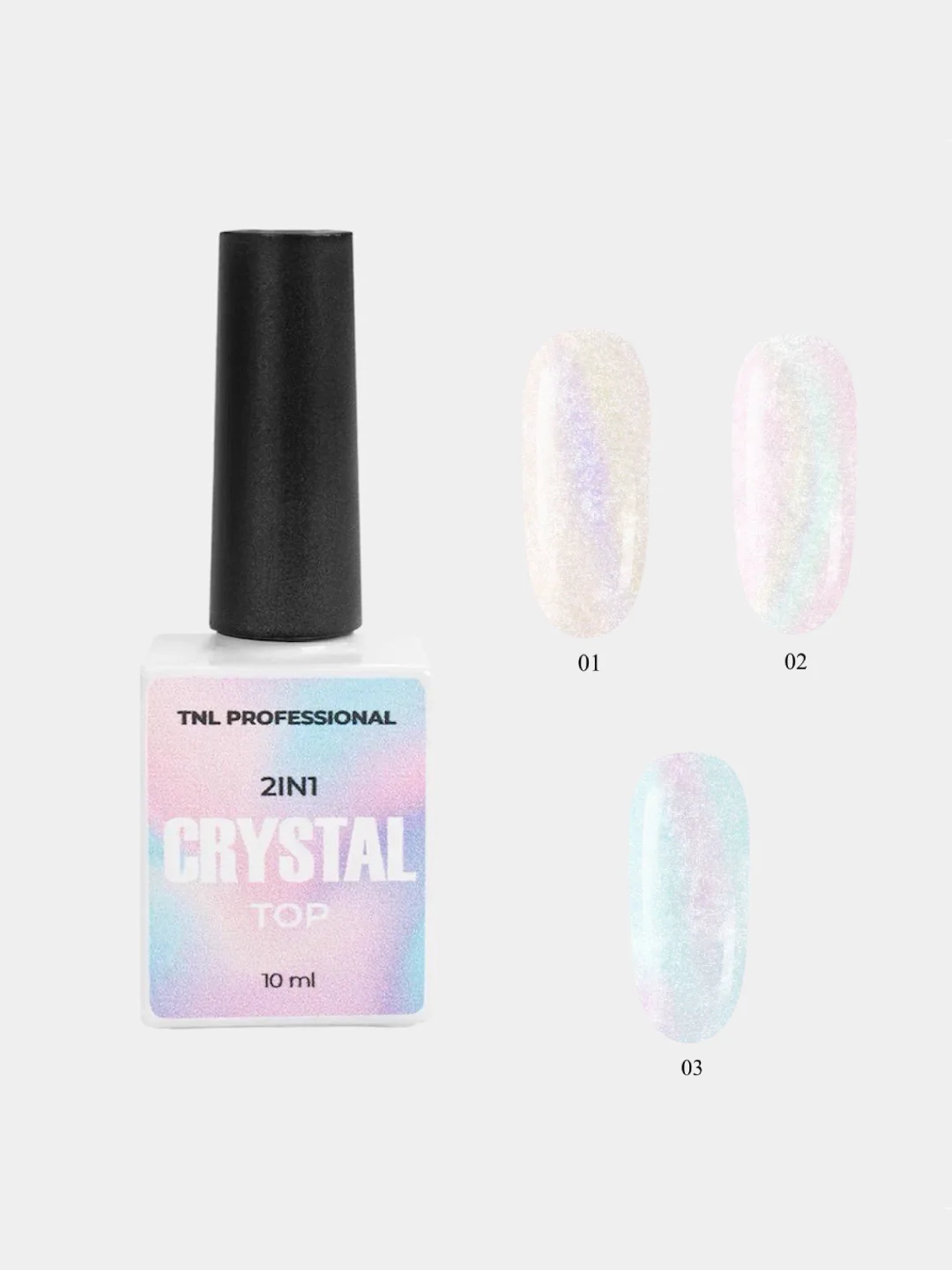 Top Crystal 2 в 1 TNL, топ для гель лака 10 мл