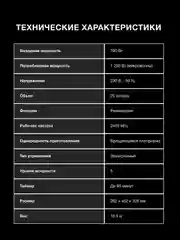 Микроволновая печь Hyundai HYM-D3033, 700Вт, 20л, черный